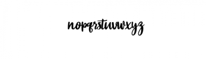 BeautyAmanda.otf Font LOWERCASE