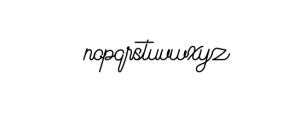 BeautyOne.ttf Font LOWERCASE