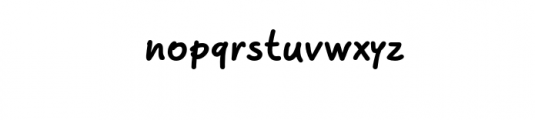 Beaverist-Bold.otf Font LOWERCASE