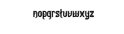 Bedesau Typeface Font LOWERCASE