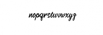 Bellania signature Font LOWERCASE