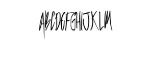 Bellathin.otf Font UPPERCASE