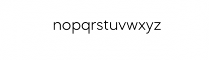 Bergen-Light.otf Font LOWERCASE