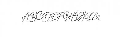 Bessita Handwriting.ttf Font UPPERCASE