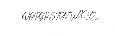 Bessita Handwriting.ttf Font UPPERCASE