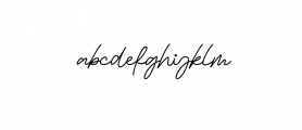 Bessita Handwriting.ttf Font LOWERCASE