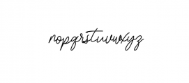 Bessita Handwriting.ttf Font LOWERCASE