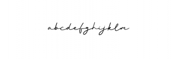 Better Signature.otf Font LOWERCASE