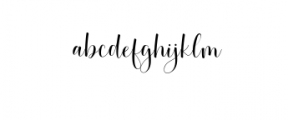 Betterday Script.ttf Font LOWERCASE