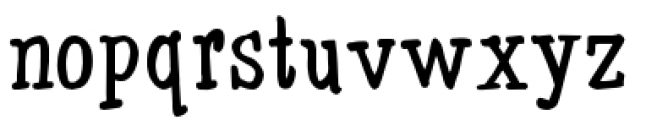 BE Marker Serif Font LOWERCASE