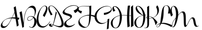 BEAUCHAMP Regular Font UPPERCASE