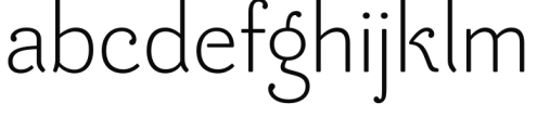 Be Creative Extralight Font LOWERCASE