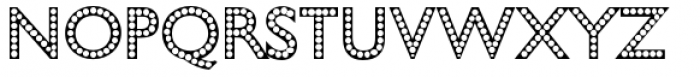Bead Chain Marquee Font UPPERCASE