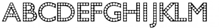 Bead Chain Marquee Font LOWERCASE