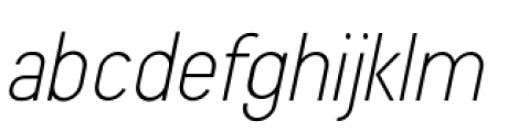 Beauchef Light Italic Font LOWERCASE