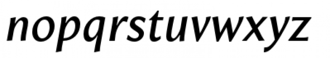 Beaulieu Medium Italic Font LOWERCASE