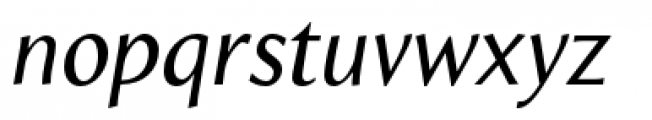 Beaulieu Regular Italic Font LOWERCASE