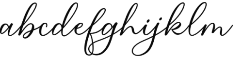 Beauty Light Signature Font LOWERCASE