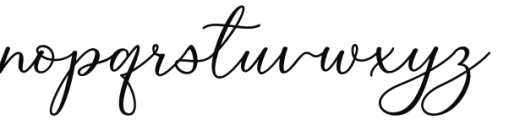 Beauty Light Signature Font LOWERCASE