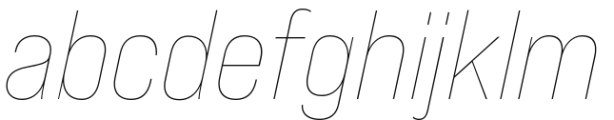 Bebas Neue Pro Sm ETh It Font LOWERCASE