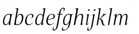 Belda Condensed Thin Italic Font LOWERCASE