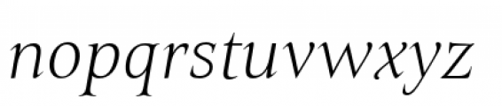 Belda Extended Thin Italic Font LOWERCASE