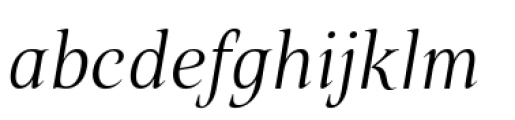 Belda Normal Light Italic Font LOWERCASE