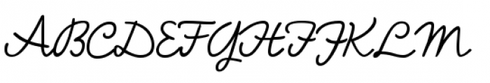 Bellfort Script Light Font UPPERCASE