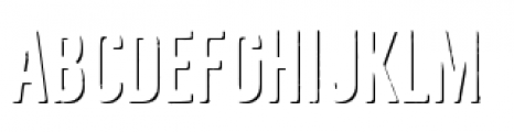 Bellfort Shadow Only Font LOWERCASE
