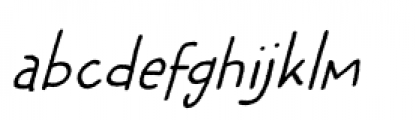 Betula Italic Font LOWERCASE