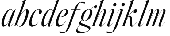 Between Century Italic Serif Font LOWERCASE