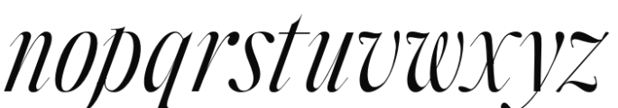 Between Century Italic Serif Font LOWERCASE