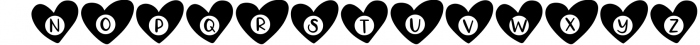 BE MINE Valentines Day Heart Monogram Font Font UPPERCASE