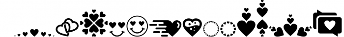 Beauty and Love - Font Duo and Extra Heart Dingbat 1 Font UPPERCASE