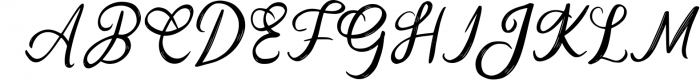 Bedec - Modern Script Typeface Font UPPERCASE
