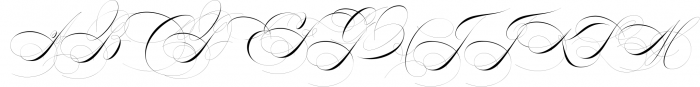 Benalline Signature 3 Font UPPERCASE