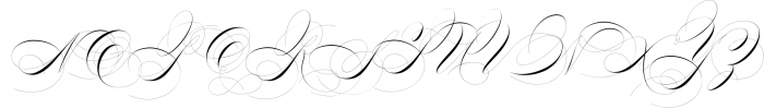 Benalline Signature 3 Font UPPERCASE