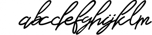Bennedik Signature Typeface Font LOWERCASE