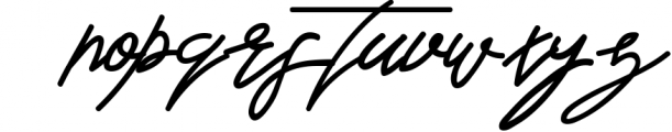 Bennedik Signature Typeface Font LOWERCASE