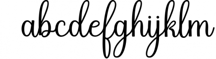 Betrycia Script Font LOWERCASE