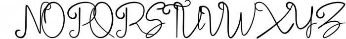 Betterlyne Handwritten Script Font UPPERCASE