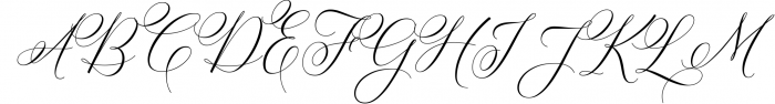 Bettrisia Script - Elegant Calligraphy Font 1 Font UPPERCASE