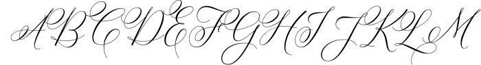 Bettrisia Script - Elegant Calligraphy Font 2 Font UPPERCASE