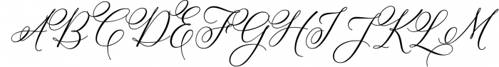 Bettrisia Script - Elegant Calligraphy Font Font UPPERCASE