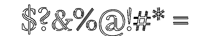 BENT WIRE Font OTHER CHARS
