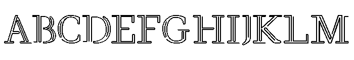 BENT WIRE Font UPPERCASE