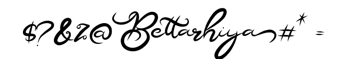 BETTARHIYA DEMO Font OTHER CHARS