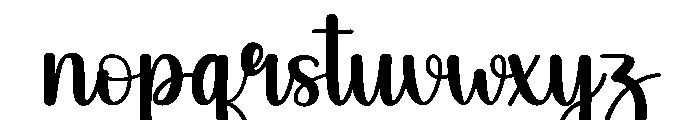 Beach Fishing Font LOWERCASE