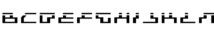 Beam Rider Expanded Laser Font LOWERCASE