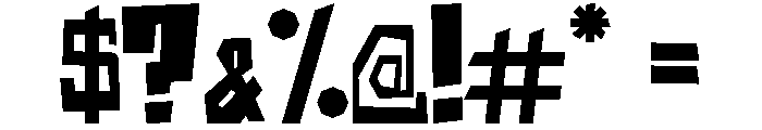 Beanesdrock Font OTHER CHARS